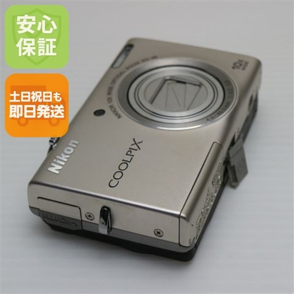 美品 COOLPIX S6200 プラチナシルバー デジカメ Nikon 233