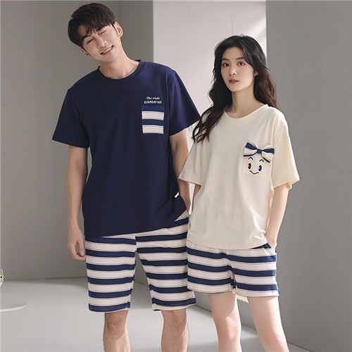 2026春新商品ペア パジャマ 半袖 夏 レディース パジャマ メンズ 綿100% ペア パジャマ ギフト おしゃれ カップル ペア ルームウェア 夏 結婚祝い プレゼント ペア パジャマ スウェット