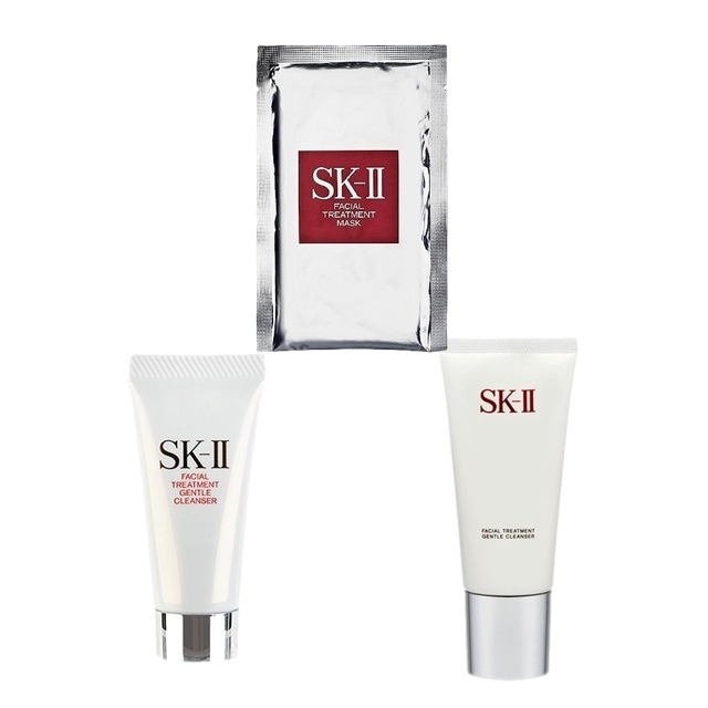エスケーツー（SK-II／SK2） ピテラベーシックケア 3点セット/FTジェントルクレンザー 120g  ＋ FTマスク   1枚  ＋ FTジェントルクレンザー 20g  スキンケアコフレ SKII エスケーツー（SK-II／SK2） ピテラベーシックケア 3点セット/FT