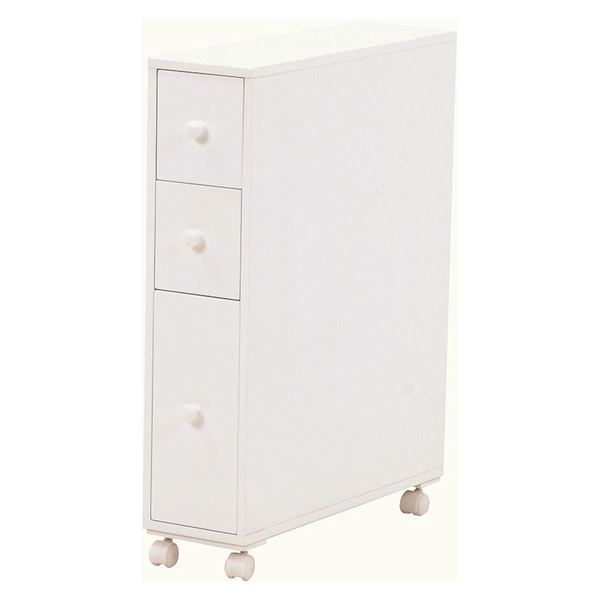 トイレラック トイレ収納 約幅16cm スリム ホワイト キャスター付き 省スペース お手洗い 御手洗 収納家具 収納用品