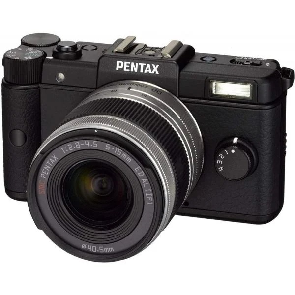 【中古】ペンタックス PENTAX Q 02ズームレンズキット ブラック Qマウント SDカード付き