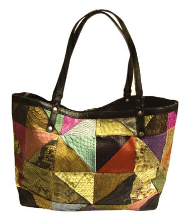 ANiSIE アニシエ レザーコレクション PYTHON Pachwork Tote Bag パイソン パッチワーク トートバッグ (ピンク系) 10P03Sep16