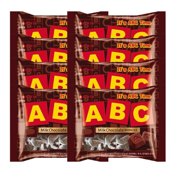 ロッテ ABCチョコレート 72g 8個
