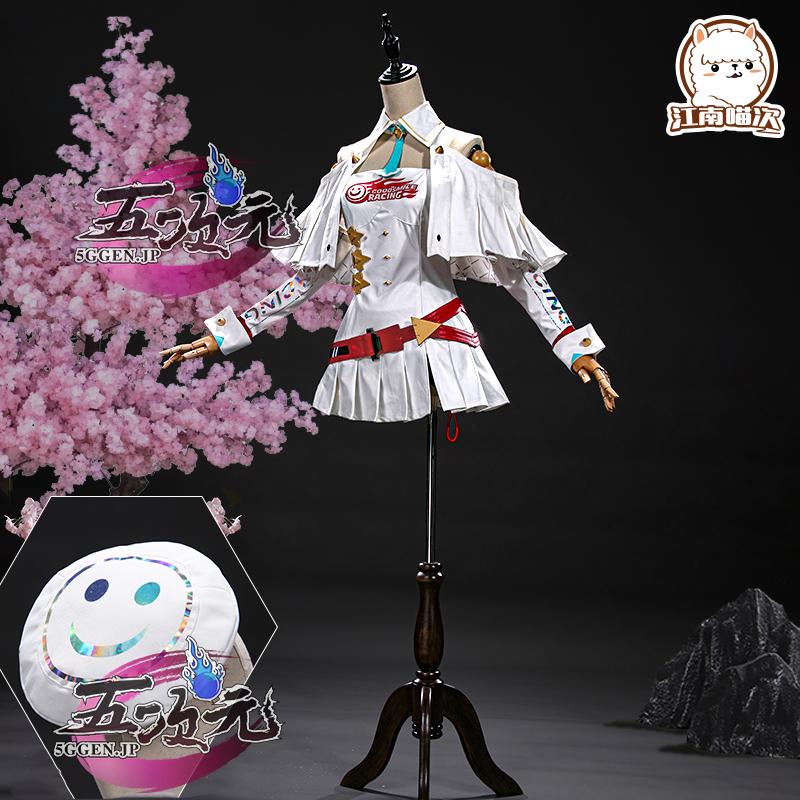 【品質良い 大好評中】江南猫次　ボーカロイド　コスプレ　初音ミク　レーシングVer　レーシングミク2023　コスチューム　衣装　ウィッグ　靴 　追加可能