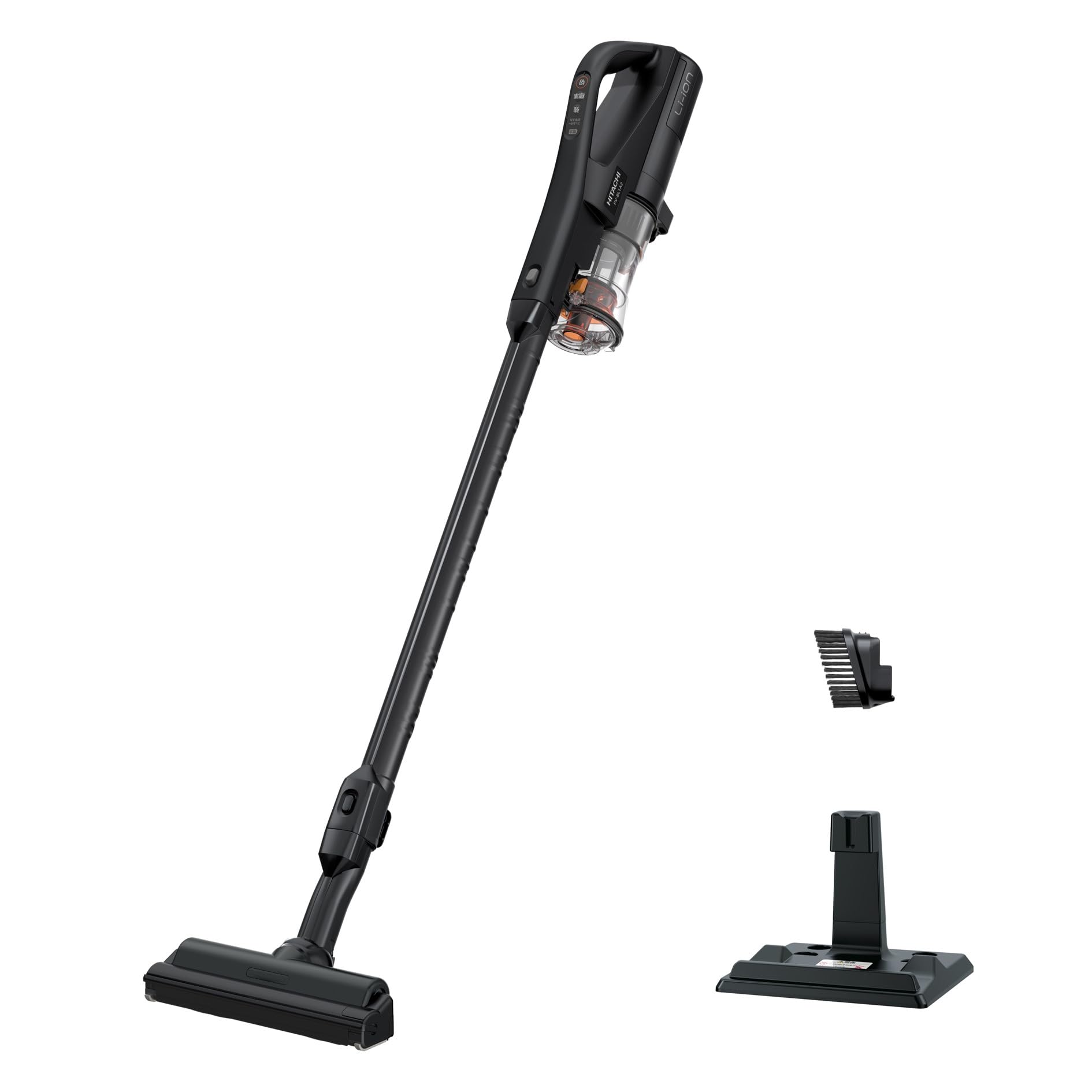 日立 掃除機 ラクかるスティック コードレス スティッククリーナー PV-BL1A2 K ブラック 日本製 強力パワー 軽量 自走式