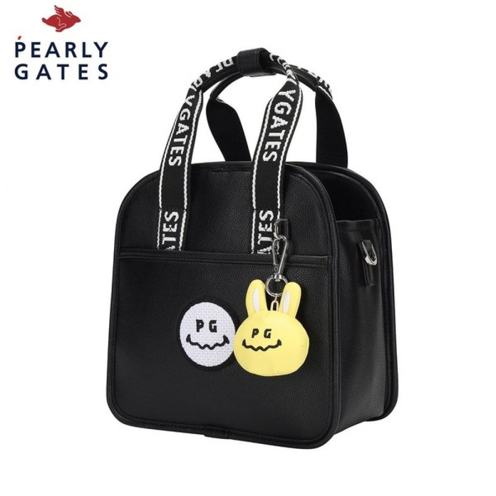 美品‼️PEARLY GATES スマイル柄 ロッカートートバッグ 大容量！！ ロゴ×PG SMILEロッカーバッグ (UNISEX) | PEARLY GATES
