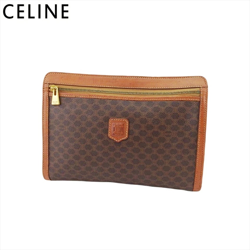 セリーヌ クラッチバッグ セカンド サブ バッグ レディース メンズ マカダム CELINE 中古