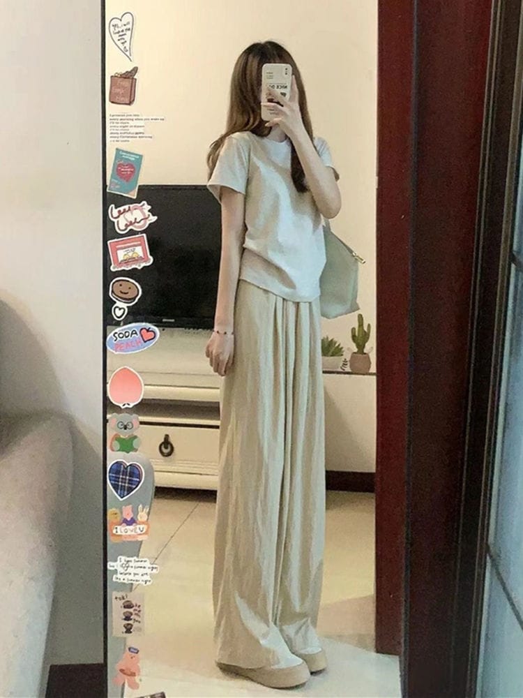 夏 スウェット ランニングウェア カジュアル2点セット ファッション ルーズ セットアップ スポーツウェア セットアップ 韓国版 セットアップ 韓国