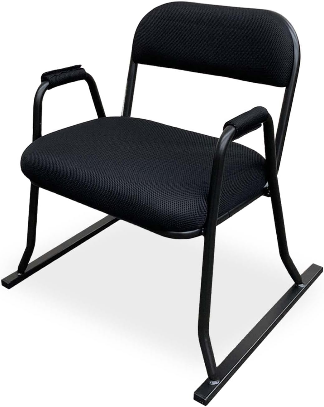 座椅子生活 明光ホームテック 足腰に優しい座敷椅子 肘付きタイプ 4脚セット (コンパクト/積み重ね可能/立ち座りが楽/負担軽減/足腰に優しい) 座敷椅子 スタッキングチェア 完成品 組立不要 畳を傷