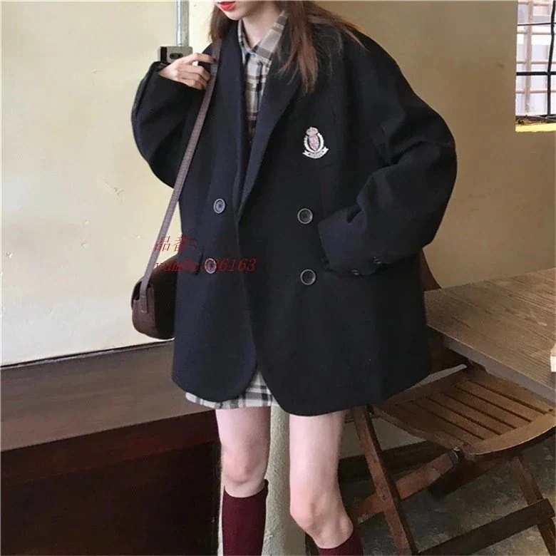 目玉商品～超人気レディース コート ピーコート テーラード ラシャ ショート アウター ミディアム スクール 女子上EC351 V758