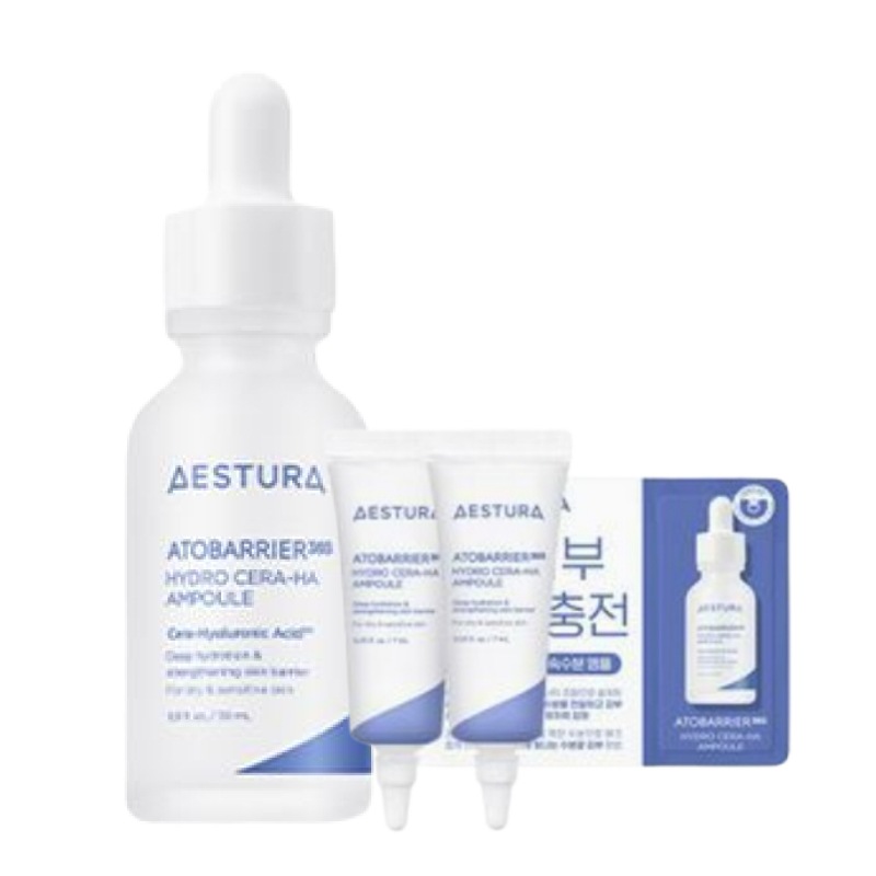 アトバリア365 セラヒアルセラム 30ml(+贈呈15ml), 1個 / 韓国 人気 水分 保湿 中乾燥 複合性肌 ヒアルロン酸 セラミド 美容液 アンプル