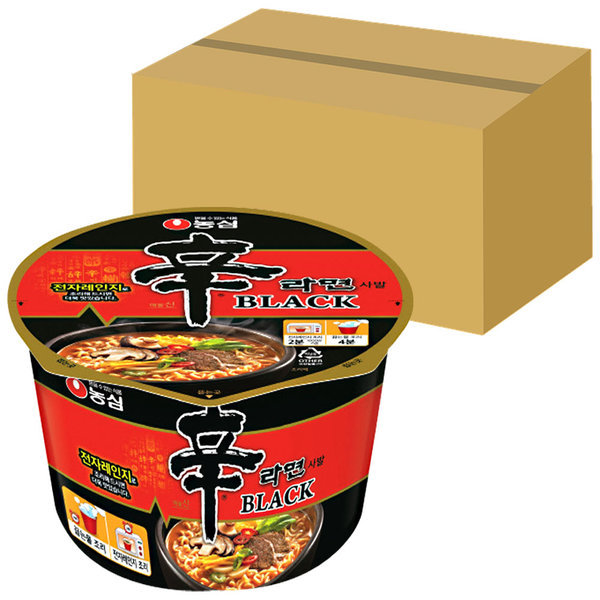 辛ラーメンブラック大鉢x16個/カップ麺