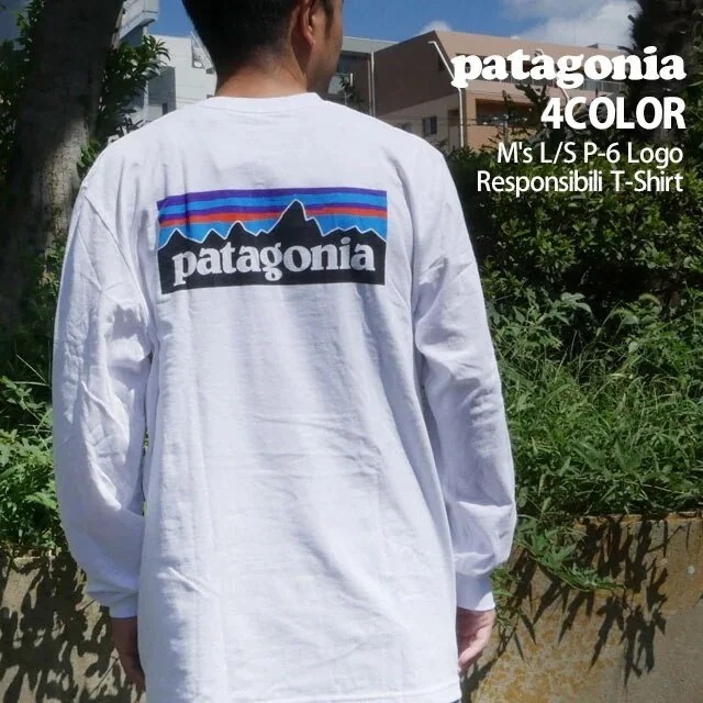 パタゴニア Patagonia Ms L/S P-6 Logo Responsibili T-Shirt ロゴ レスポンシビリ REGULAR FIT 39161 202-001088-030