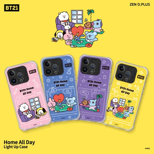 BT21 スマホケース Home All Day ライティングケース