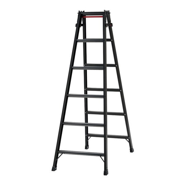 長谷川工業 ステップ幅広兼用脚立(ブラックレーベル) 6尺 RHB-18 法人限定 メーカー直送
