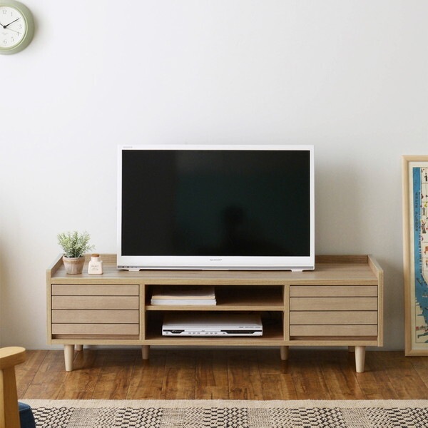 TW37-120L GN グレーナチュラル トワイス ローボード (120cm幅) メーカー直送