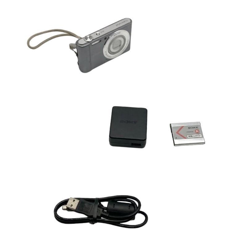 【中古 動作確認済】 SONY デジタルカメラ Cyber-shot W810 光学6倍 シルバー DSC-W810-S