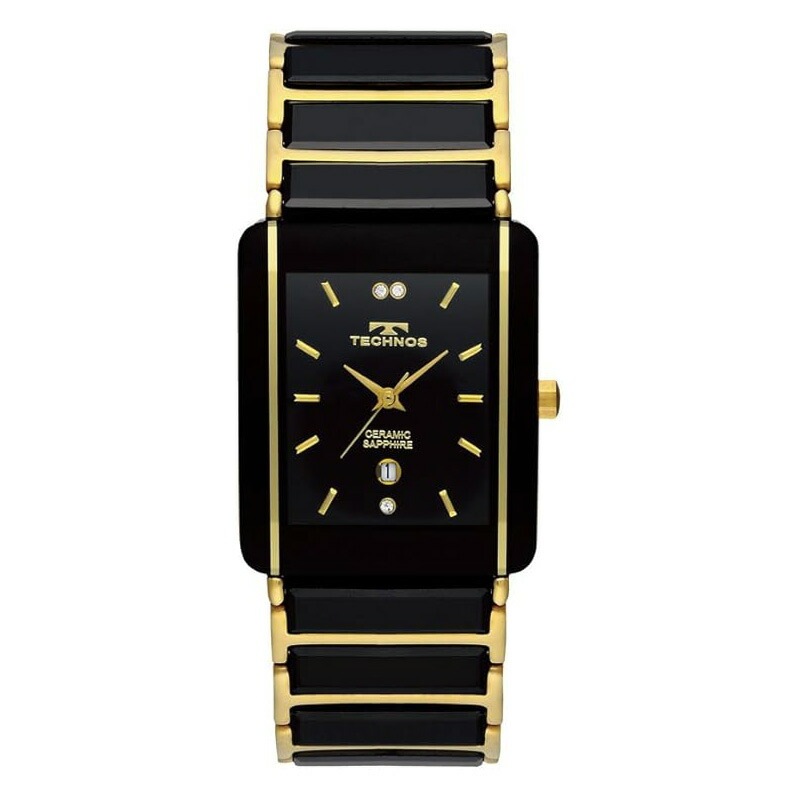 腕時計 TSM903GB メンズ ブラック シルバー ブラック セラミック ステンレススチール サファイアガラス デイト カレンダー 3気圧防水 10,124円