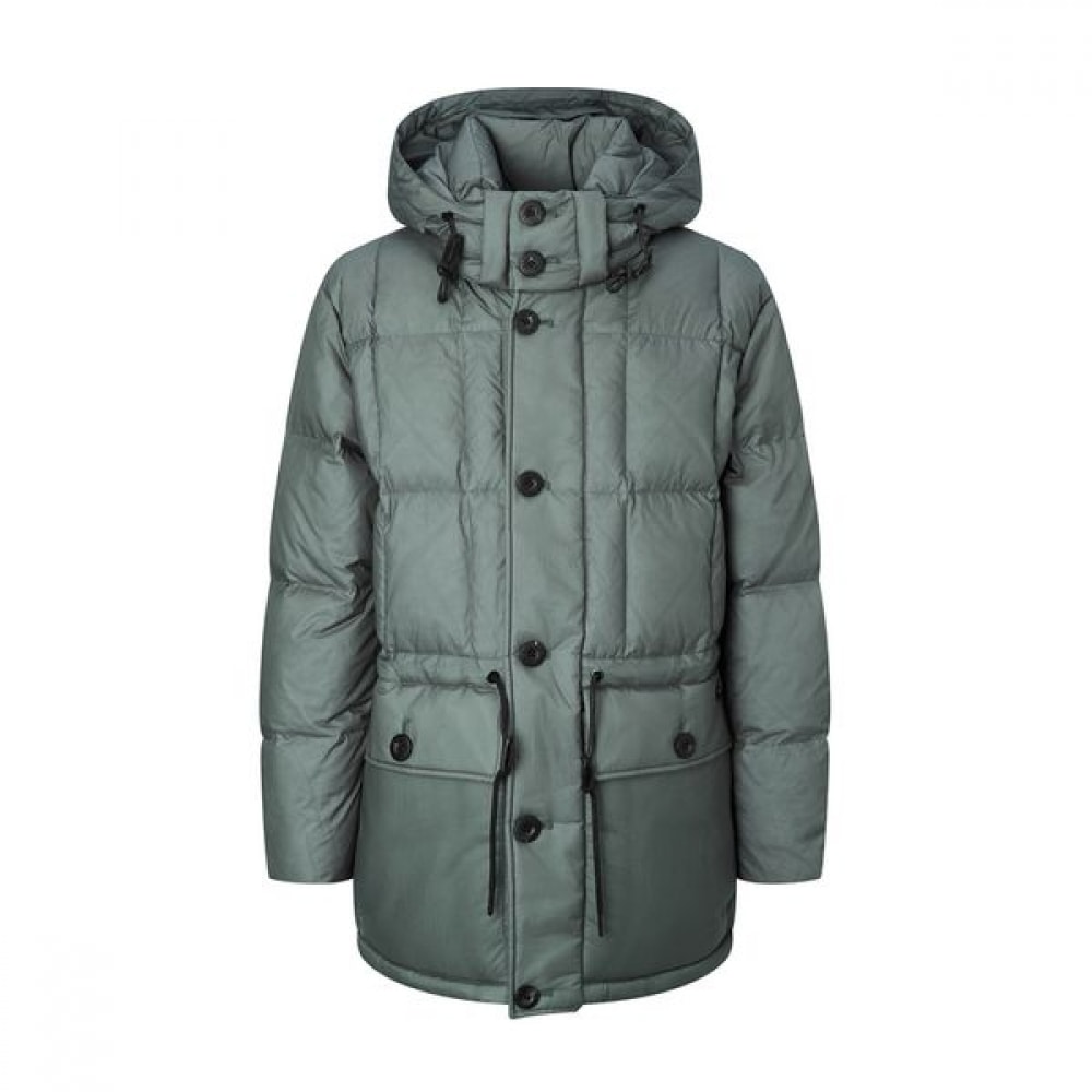 [ヘッジス] 24FW グレーデタッチャブルフード付きパッド入りジャンパー WHJU4D506G2