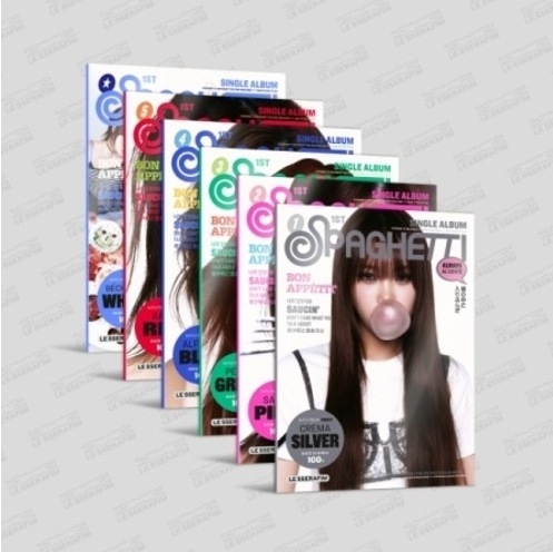 【未開封新品】 [6点セット] シングル1stアルバム バージョン LESSERAFIM SPAGHETTI COMPACT ver