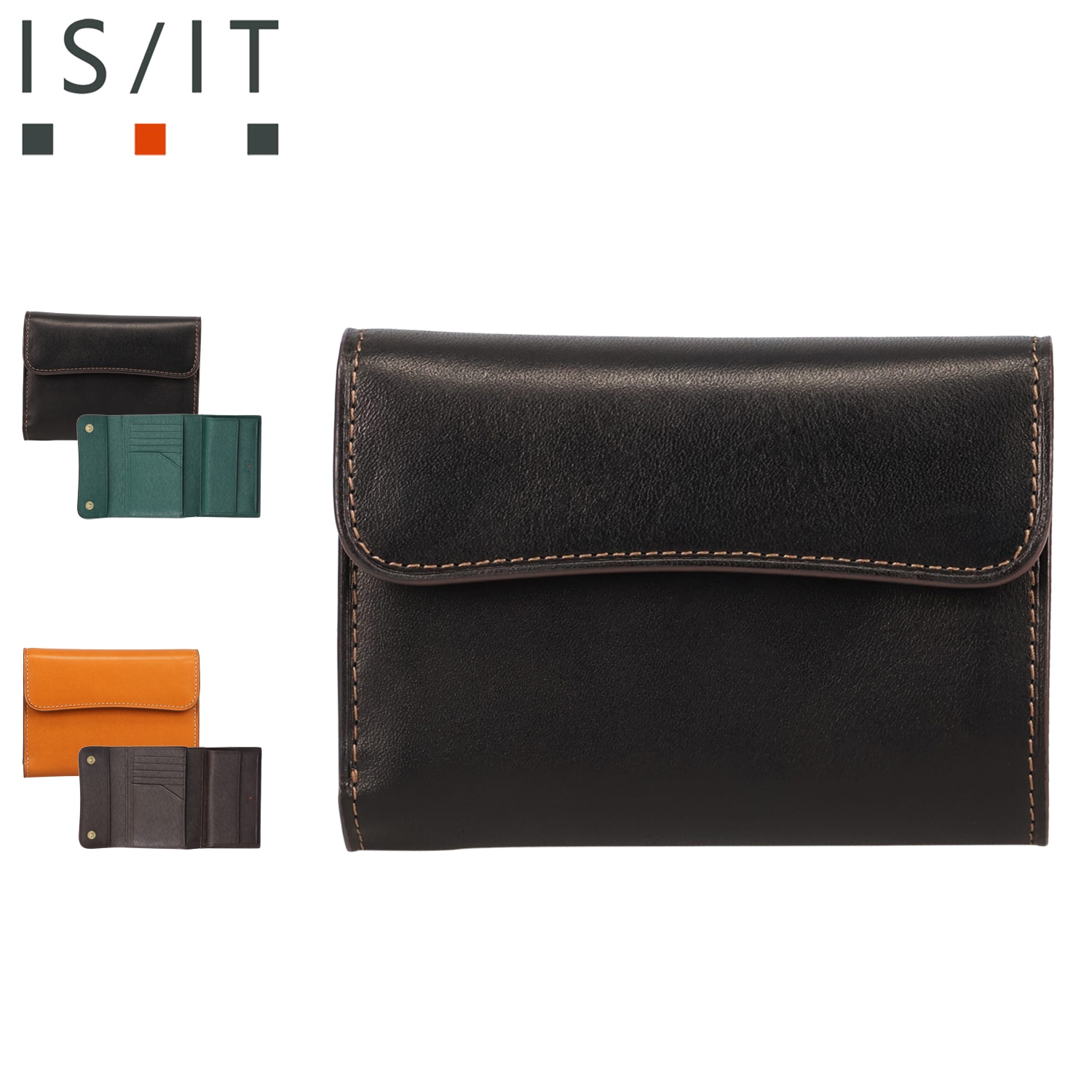 財布 二つ折り 小銭入れ グローブ メンズ レディース 軽量 本革 牛革 ブラック オレンジ 黒 948604