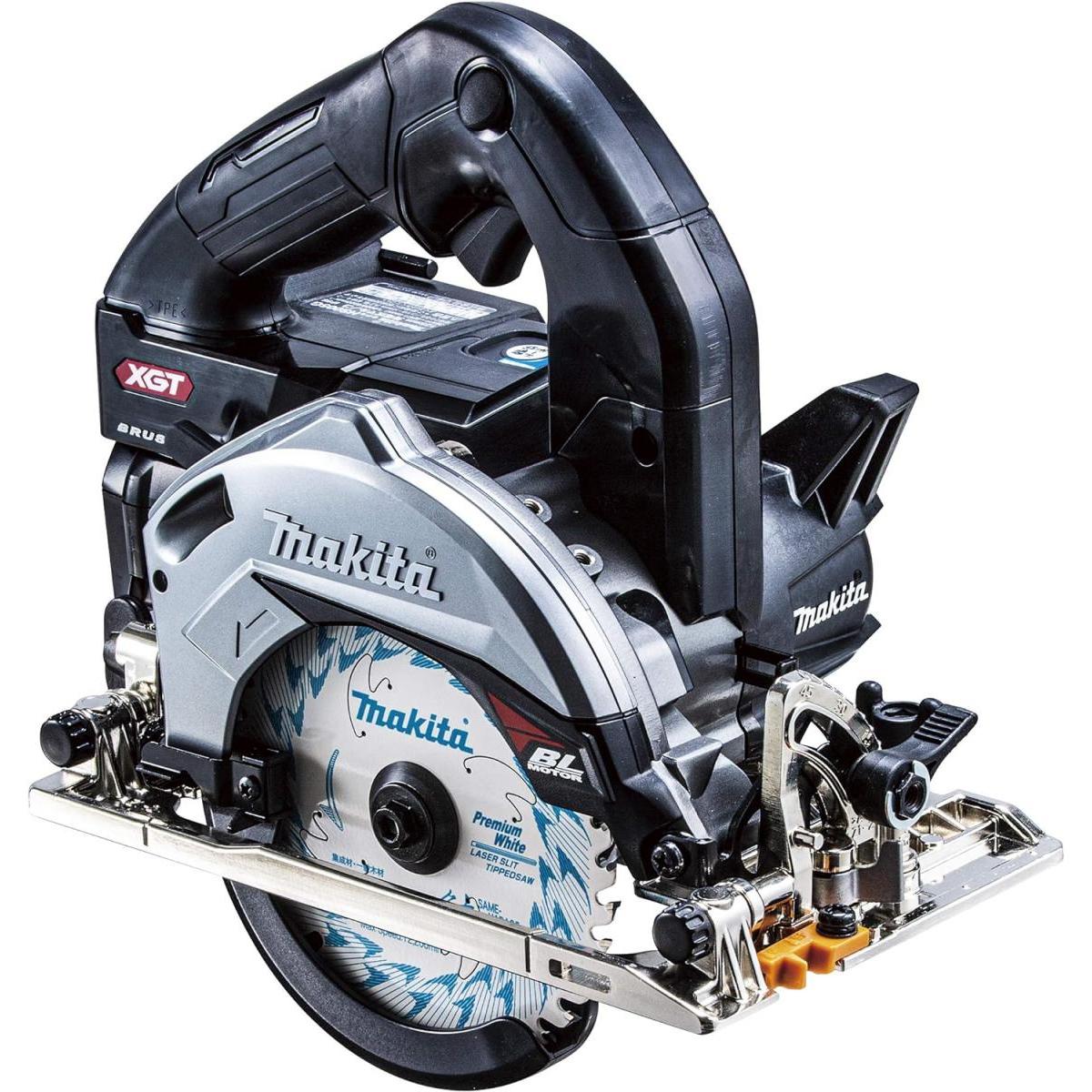 マキタ Makita 40Vmax 125mm 充電式マルノコ 黒 ブラック バッテリ2本・充電器・ケース付 HS005GRDXB 丸ノコ 丸のこ 切断 電動工具cm　裏