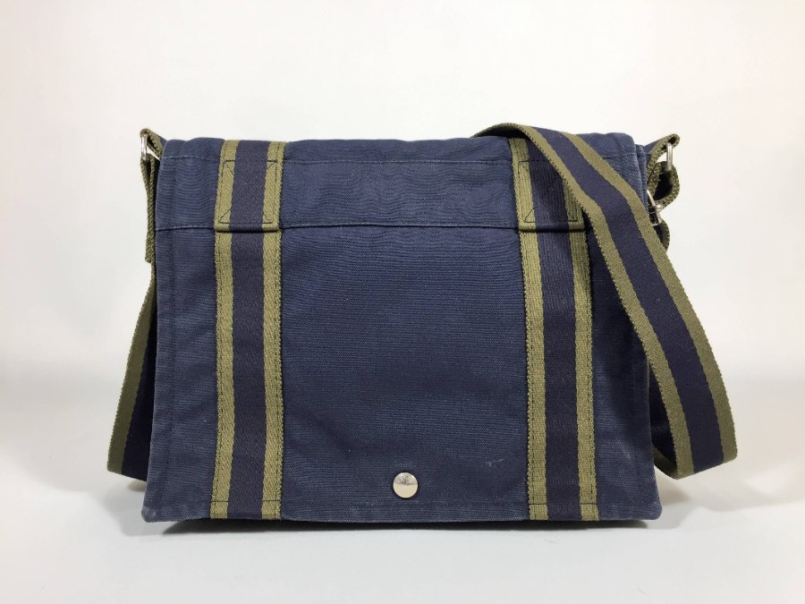 ショルダーバッグ フールトゥ カバスPM キャンバス ネイビーグリーン 中古品