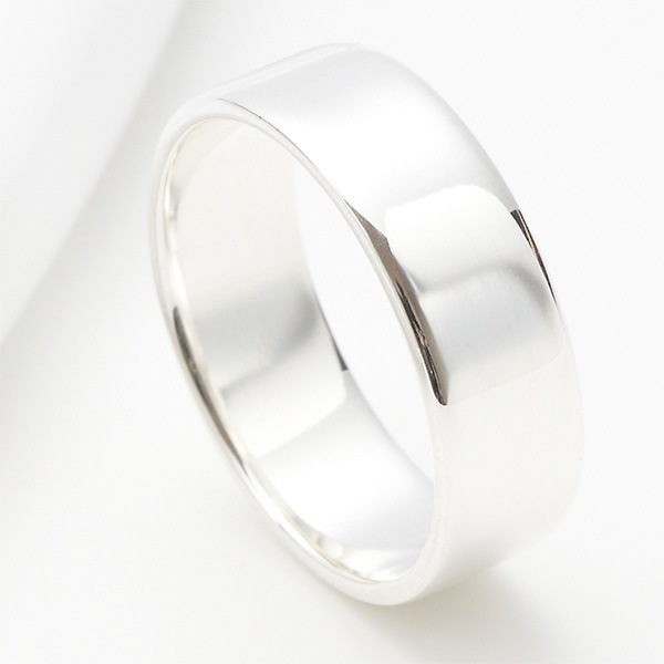 プレートリング　指輪　シルバー925　ユニセックス　シンプル　12サイズ　スターリングシルバー
