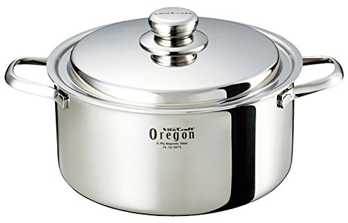 ビタクラフト 両手鍋 オレゴン 24cm レシピ付 8673 シルバー