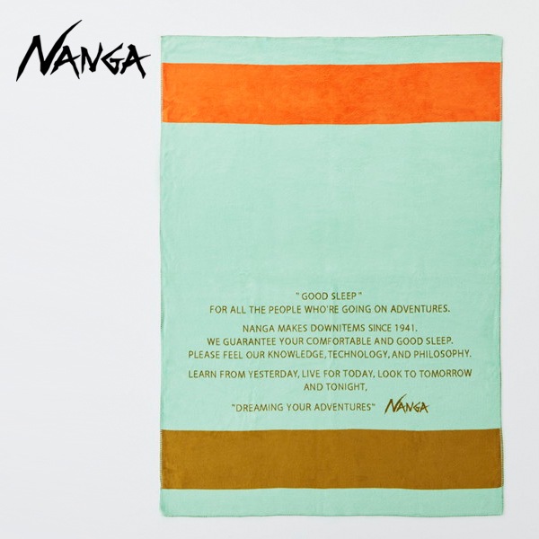 グッドスリープ ボーダー コットンブランケット シングル ミント GOOD SLEEP BORDER COTTON BLANKET S MINT NZ2254-4C424 N1LLMIs4