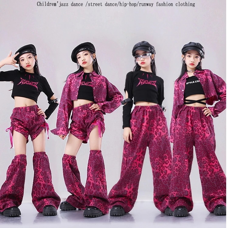 キッズダンス衣装 【短納期】 ストリートダンス＆ヒップホップ風 キッズ/ジュニア クールファッションセット 子供用 セットアップ ヒップホップ ジャズ 演奏会 応援団 5