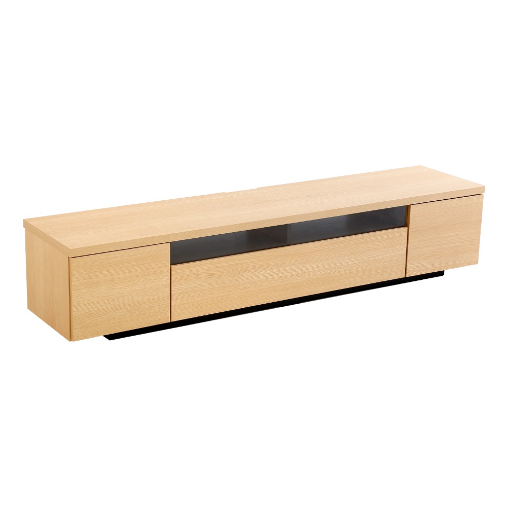シンプルで美しいスタイリッシュなテレビ台（テレビボード） 木製 幅180cm 日本製・完成品 luminos-ルミノス-　SH-09-LMS180-NA　ナチュラル