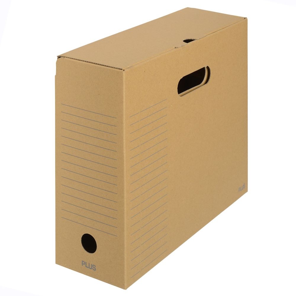 （まとめ買い）ボックスファイル/フタ付 紙製 A4-E 背幅100mm 5冊入 FL-081BF-5P [x3]