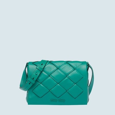 MIU MIUエメラルドグリーンハンドバッグ MIU MIUエメラルドグリーンハンドバッグ