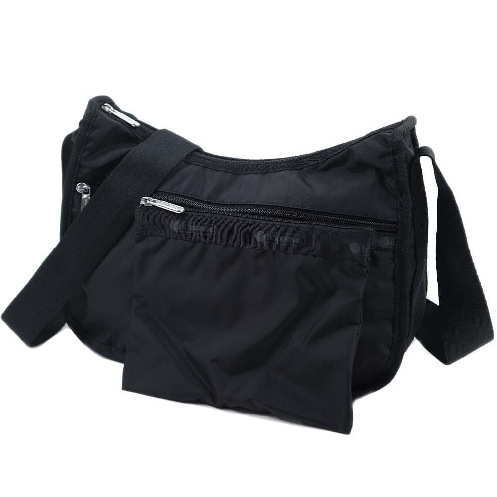 レスポートサック ショルダーバッグ バッグ 肩掛け 斜め掛け ポーチ付き ブラック レディース LeSportsac Classic Hobo Recycled Black 7520-R086