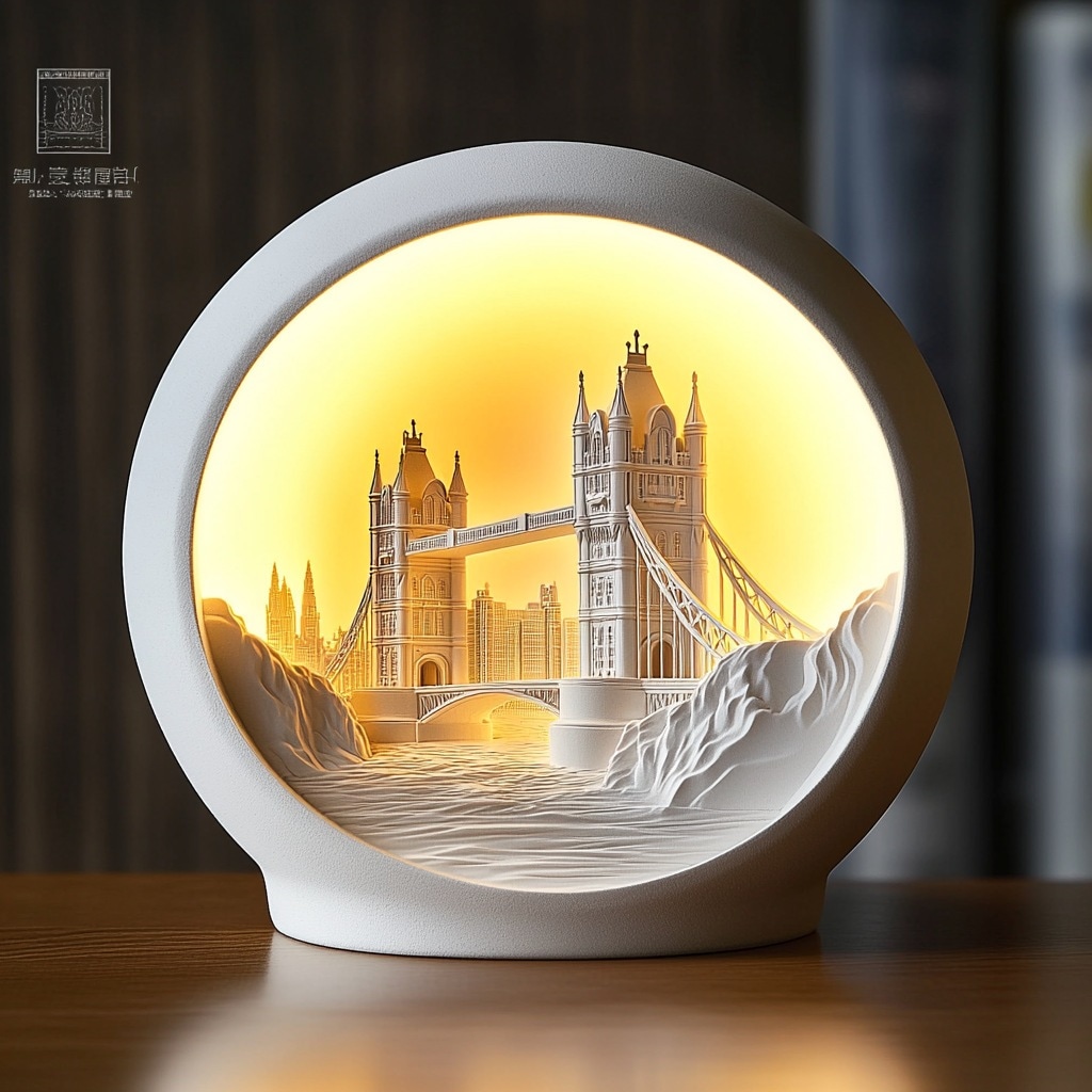 insロンドン橋ブルートゥース音響雰囲気灯小夜灯クリエイティブ寝室ベッドサイド女子お土産