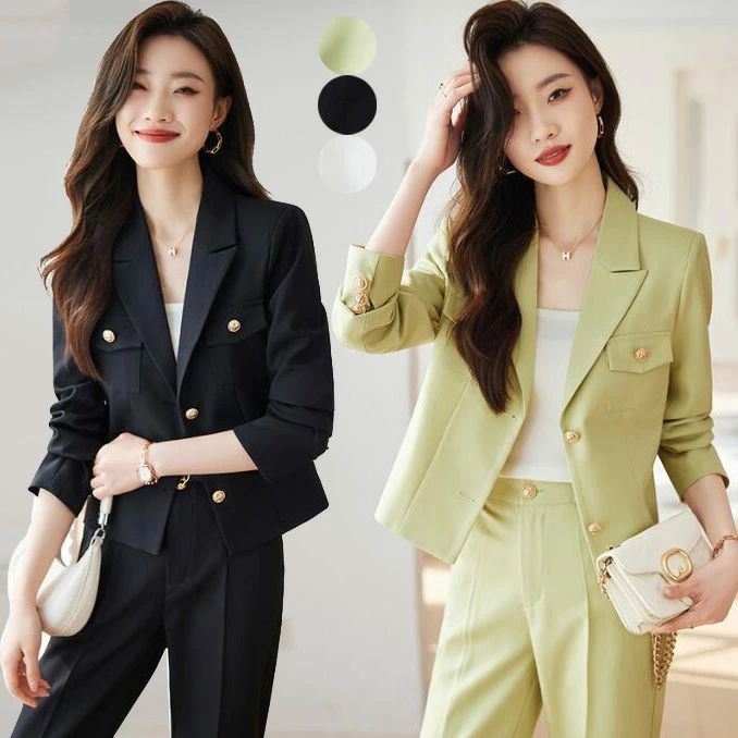キャリア ママスーツ 上品 可愛い ビジネススーツ フォーマルスーツ 2点 新品カジュアルスーツ OL リクルートスーツ スーツ オフィス アップ レディース セレモニースーツ ジャケット+パンツ 通 5,293円