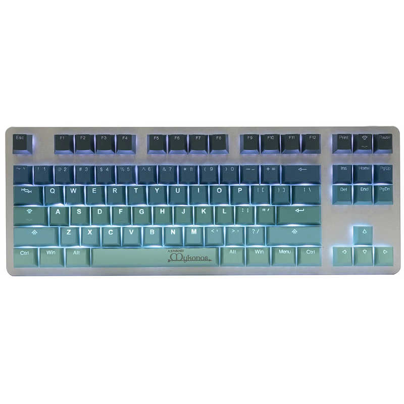 Tai-Hao　PBT Backlit- Mykonos 150 Keys ゲーミングキーキャップ ブルー　th-mykonos-keycap-set