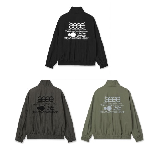 WEBロゴチーム ジャケットブラック カーキ ピグメント チャコール (3カラー)