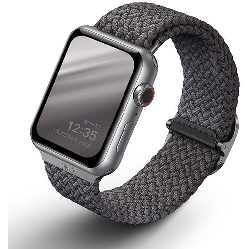 KENZAN UNIQ-44MM-ASPGRY Apple Watch 44／45／46mm用編み込みバンド ASPEN GRANITE GREY UNIQ44MMASPGRY