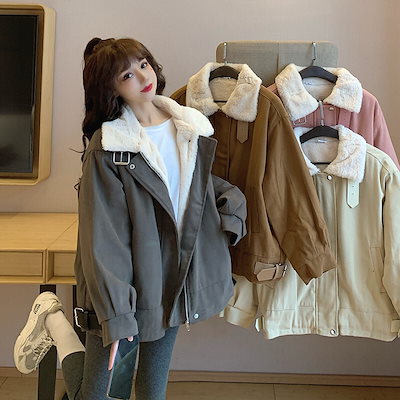 Qoo10] アウター コート 上着 もこもこアウター : レディース服