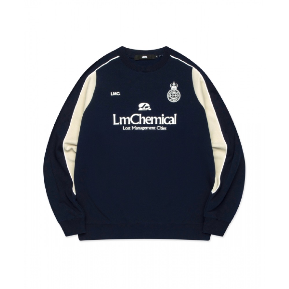 LMC ケミカルサッカースウェットシャツネイビー