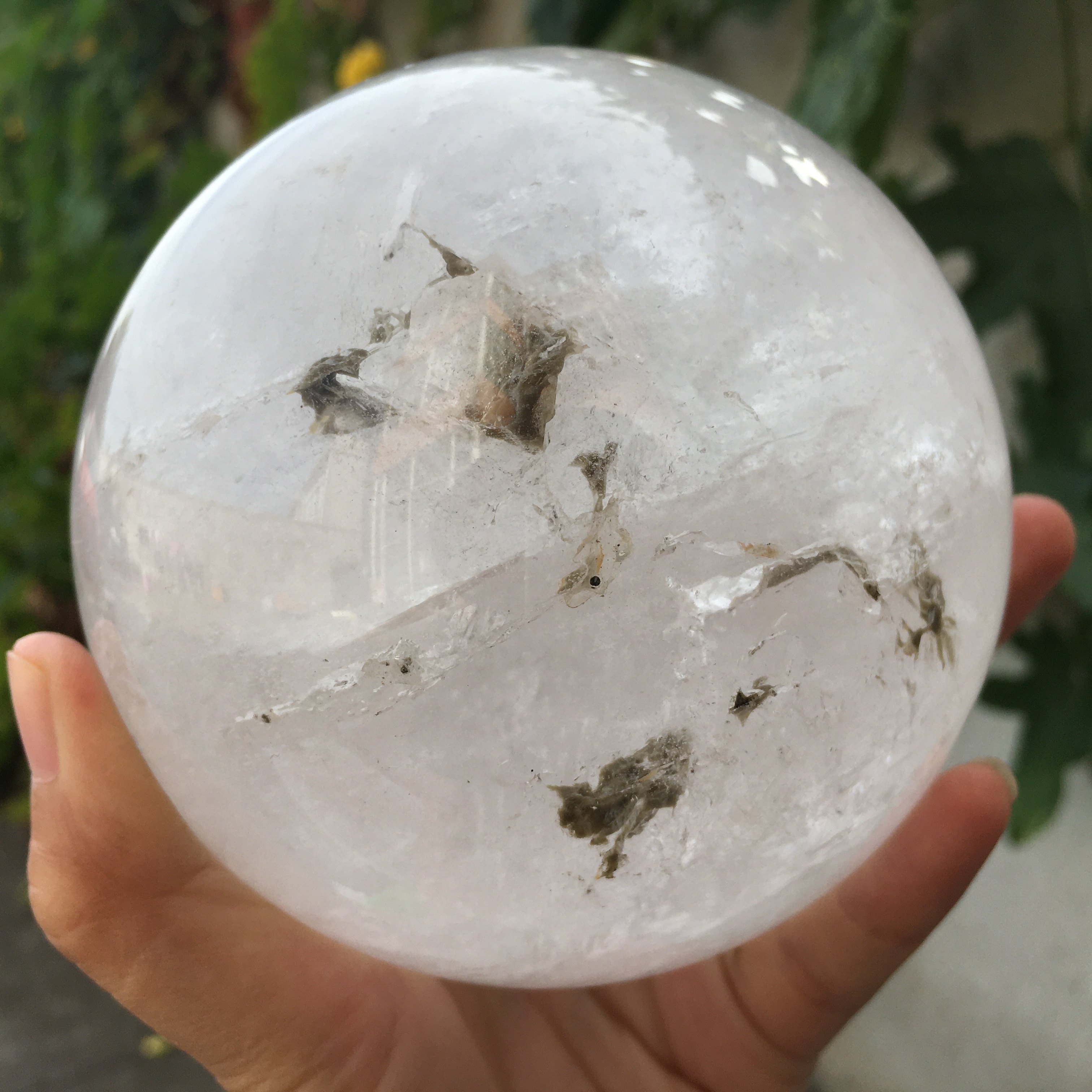白水晶球，天然水晶，1822g