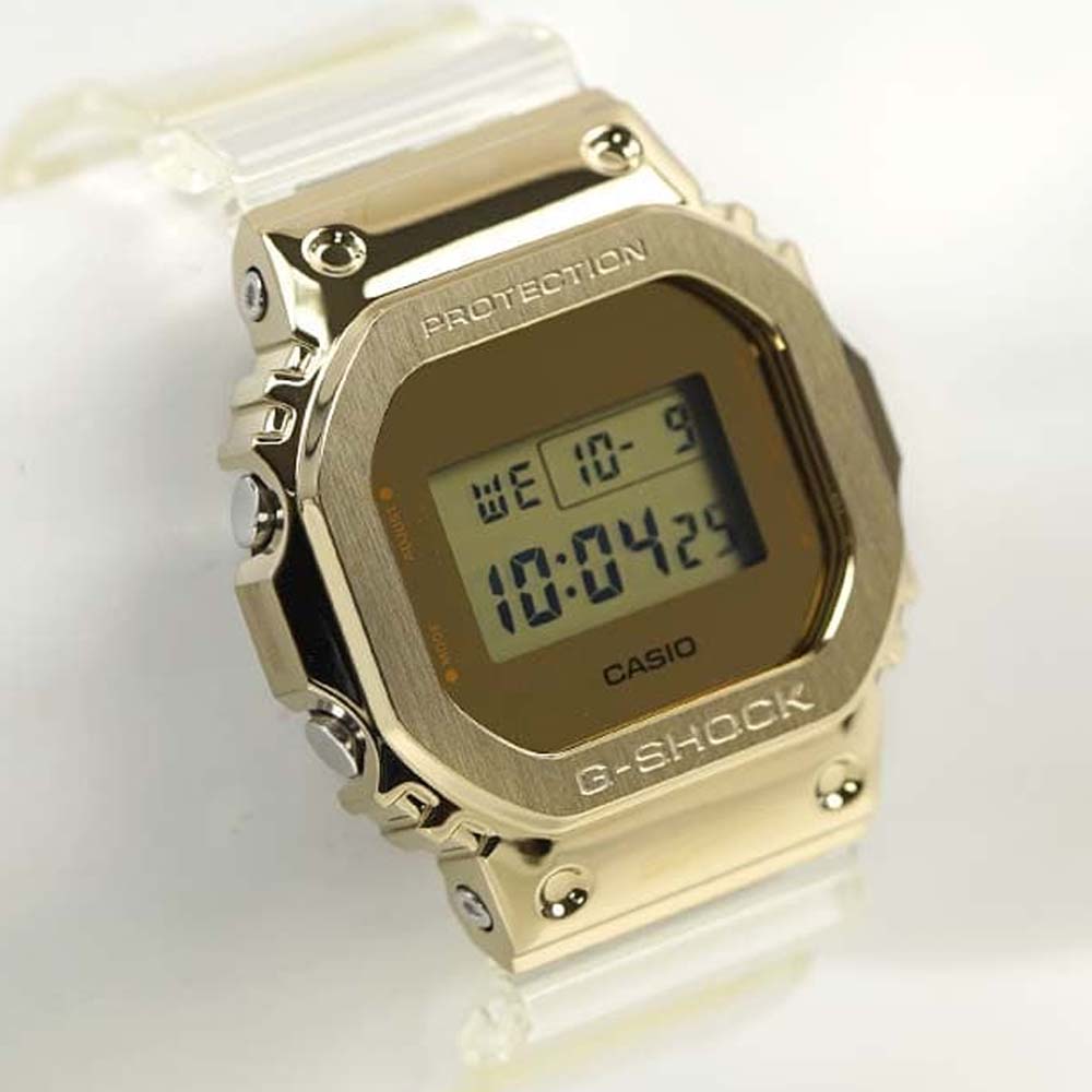 Gショック カシオ 腕時計 メンズ 時計 デジタル 日付 カレンダー スケルトン クリア 透明 ゴールド G-SHOCK CASIO GM-5600SG-9