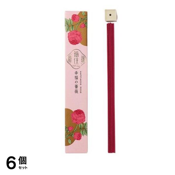 日本香堂 福住 (ふくずみ) 幸福を運ぶ薔薇 香立付 40本入 6個セット