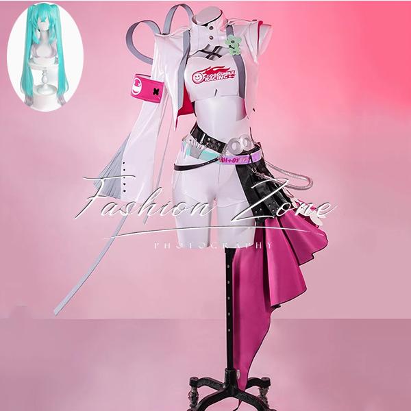 初音ミク 風 レーシングカー 初音2025 コスプレ衣装 ウィッグ cosplay ハロウィン 演出服 変装