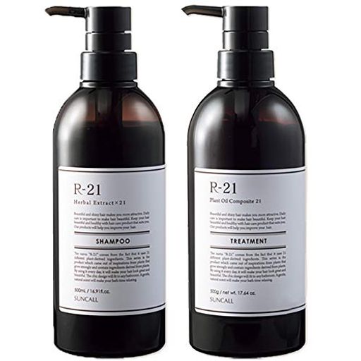 サンコール R-21 シャンプー 500ML + トリートメント 500G ボトル