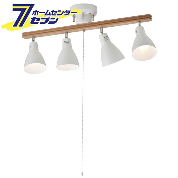 ４灯シーリングライト ホワイト 電球別売 [品番]06-1488 LT-YN40AW-W オーム電機