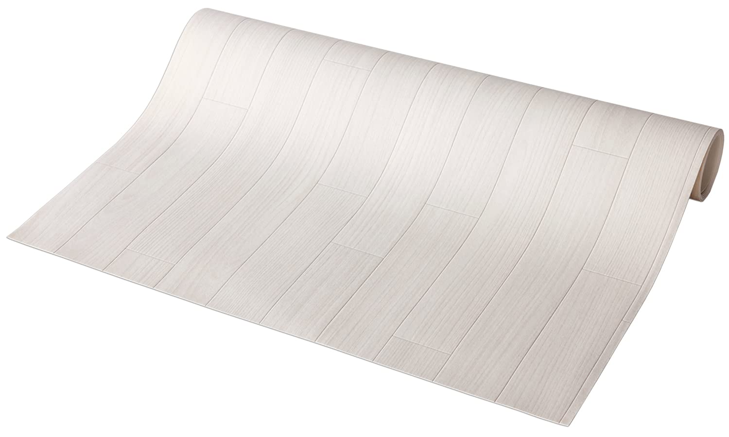 ラグリエ フロアマット 木目 アイボリー 約90×1000cm 床保護マット フローリングマット 11,614円