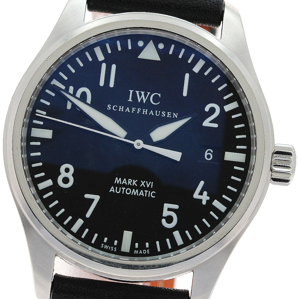 IWC IWC SCHAFFHAUSEN IW325501 パイロットウォッチ マークXVI デイト 自動巻き メンズ 保証書付き_898832【中古】